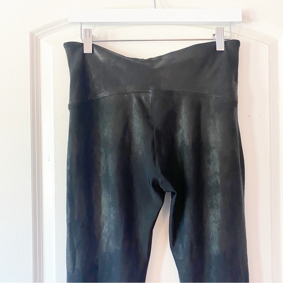 SPANX Black Faux Leather Leggings Size XL - Picture 8 of 11
